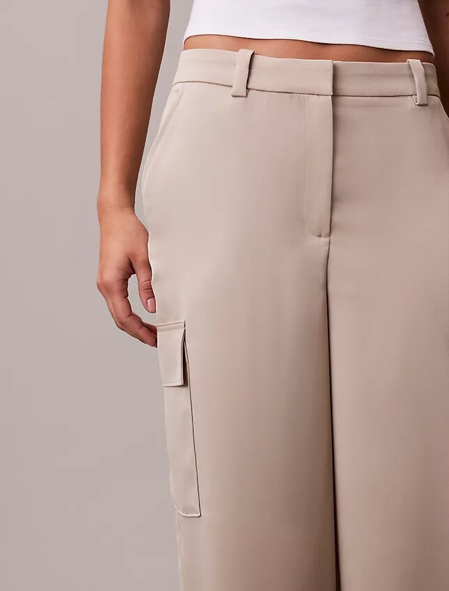 Saten Twill Rahat Kargo Pantolonlar Saten Twill Rahat Kargo Pantolonlar