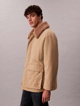 Sherpa Yakalı Puffer Araba Ceketi