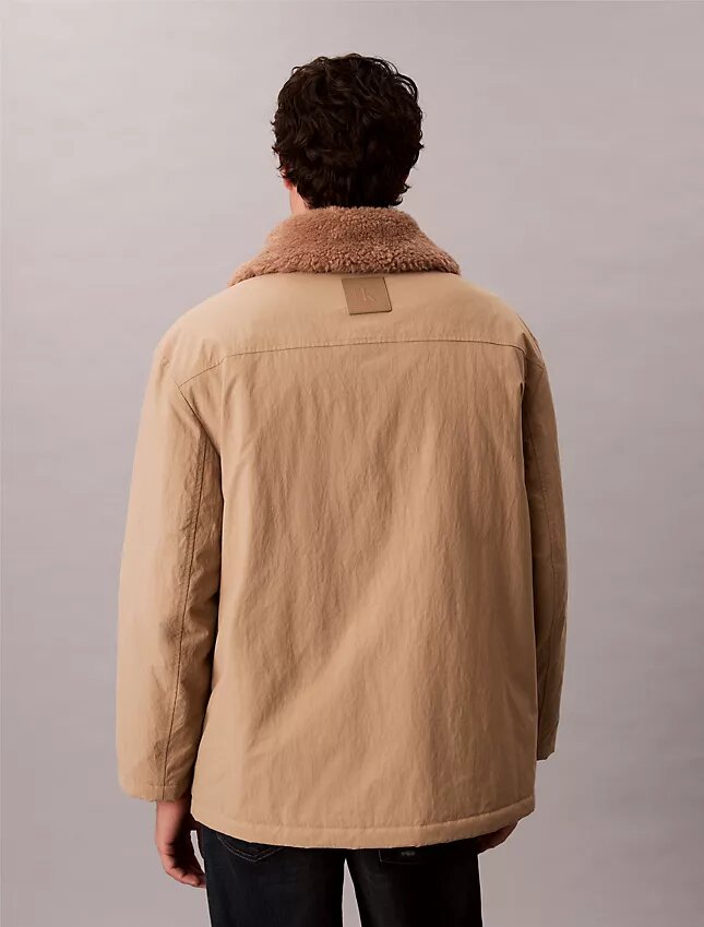 Sherpa Yakalı Puffer Araba Ceketi Sherpa Yakalı Puffer Araba Ceketi