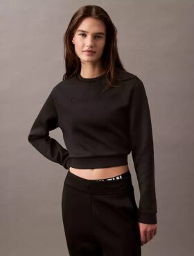 Spacer Kısa Boylu Bisiklet Yaka Sweatshirt