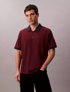 Sport Monogram Logo Klasik Polo Gömlek