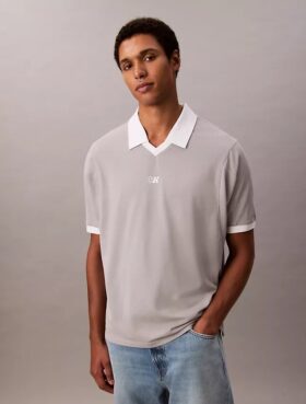 Sport Monogram Logo Klasik Polo Gömlek