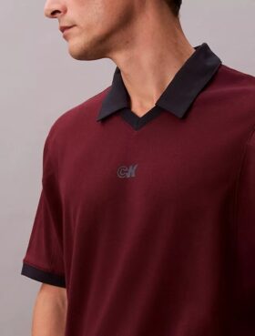 Sport Monogram Logo Klasik Polo Gömlek