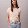 Standart Logo Boxy Fit Bisiklet Yaka Tişört