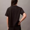 Standart Logo Boxy Fit Bisiklet Yaka Tişört