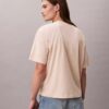 Standart Logo Boxy Fit Bisiklet Yaka Tişört