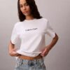 Standart Logo Boxy Fit Bisiklet Yaka Tişört