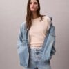 Standart Logo Boxy Fit Bisiklet Yaka Tişört
