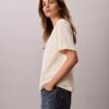 Standart Logo Boxy Fit Bisiklet Yaka Tişört