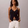 Tığ İşlemeli Düğmeli Tank Top Tığ İşlemeli Düğmeli Tank Top