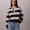 Varsity Çizgili Henley Üst Giyim