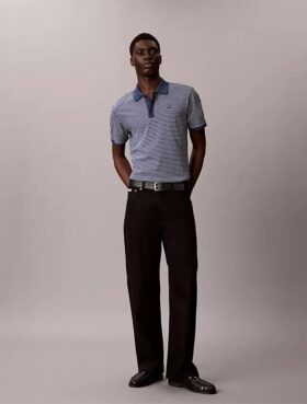 Varsity Çizgili Polo Gömlek