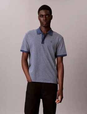 Varsity Çizgili Polo Gömlek
