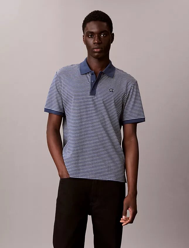 Varsity Çizgili Polo Gömlek Varsity Çizgili Polo Gömlek