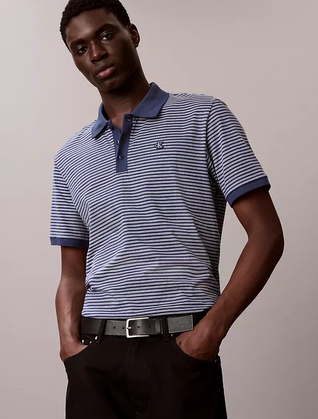 Varsity Çizgili Polo Gömlek Varsity Çizgili Polo Gömlek