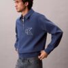 Varsity Monogram Logolu Çeyrek Fermuarlı Sweatshirt Varsity Monogram Logolu Çeyrek Fermuarlı Sweatshirt