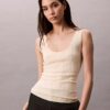 Viskon Karışımlı Ribana Tank Top
