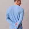 Waffle Örgü Henley Uyku Tişörtü