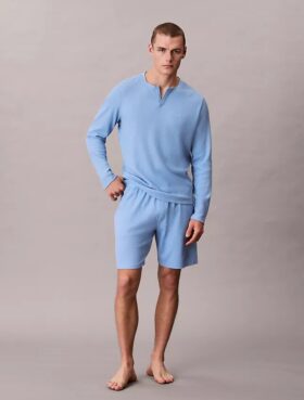 Waffle Örgü Pijama Şortu