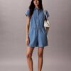 Yıkanmış Chambray Tulum Yıkanmış Chambray Tulum