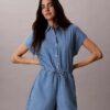 Yıkanmış Chambray Tulum Yıkanmış Chambray Tulum