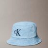 Yıkanmış Denim İşlemeli Logo Kova Şapka Yıkanmış Denim İşlemeli Logo Kova Şapka