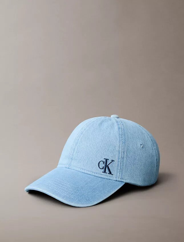 Yıkanmış Denim Nakışlı Logo Beyzbol Şapkası Yıkanmış Denim Nakışlı Logo Beyzbol Şapkası