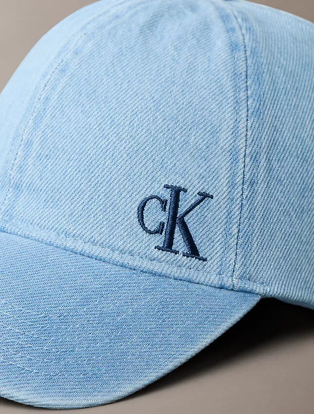 Yıkanmış Denim Nakışlı Logo Beyzbol Şapkası Yıkanmış Denim Nakışlı Logo Beyzbol Şapkası