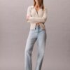 Yüksek Bel Düz Paça Jean Yüksek Bel Düz Paça Jean