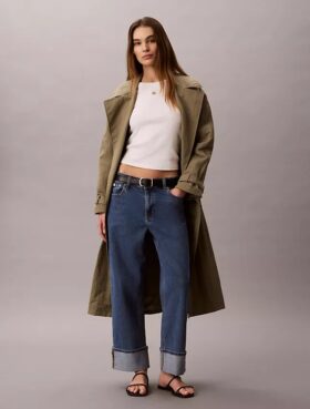 Yüksek Bel Düz Paça Jean Yüksek Bel Düz Paça Jean