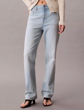 Yüksek Bel Düz Paça Jean Yüksek Bel Düz Paça Jean