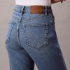 Yüksek Bel Düz Paça Jean Yüksek Bel Düz Paça Jean