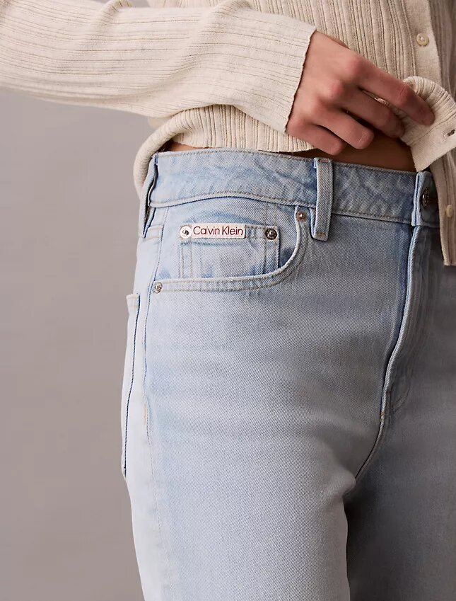 Yüksek Bel Düz Paça Jean Yüksek Bel Düz Paça Jean
