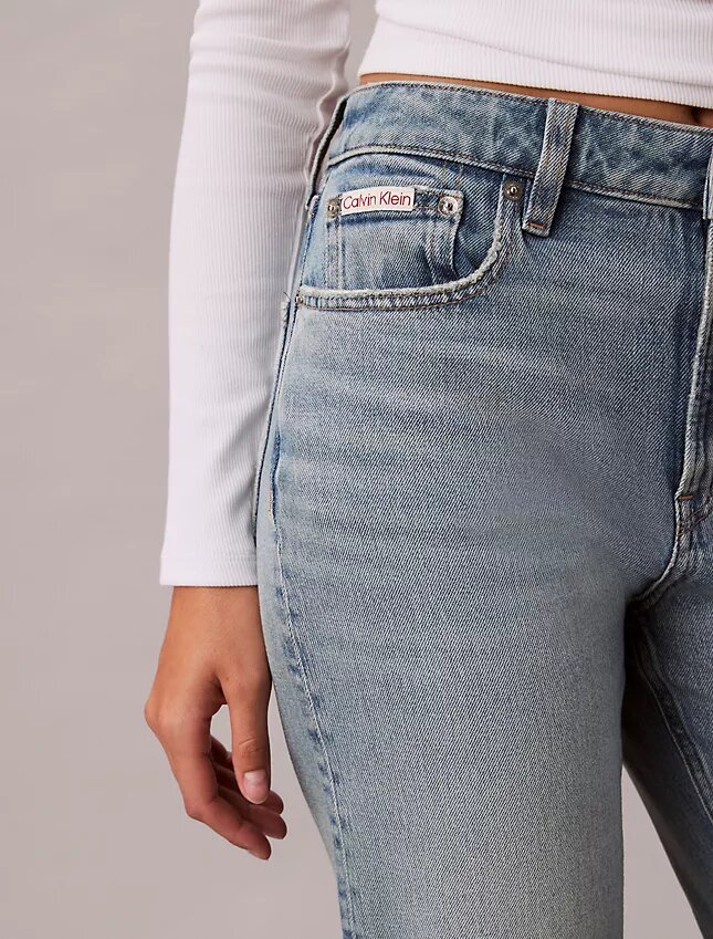 Yüksek Bel Düz Paça Jean Yüksek Bel Düz Paça Jean