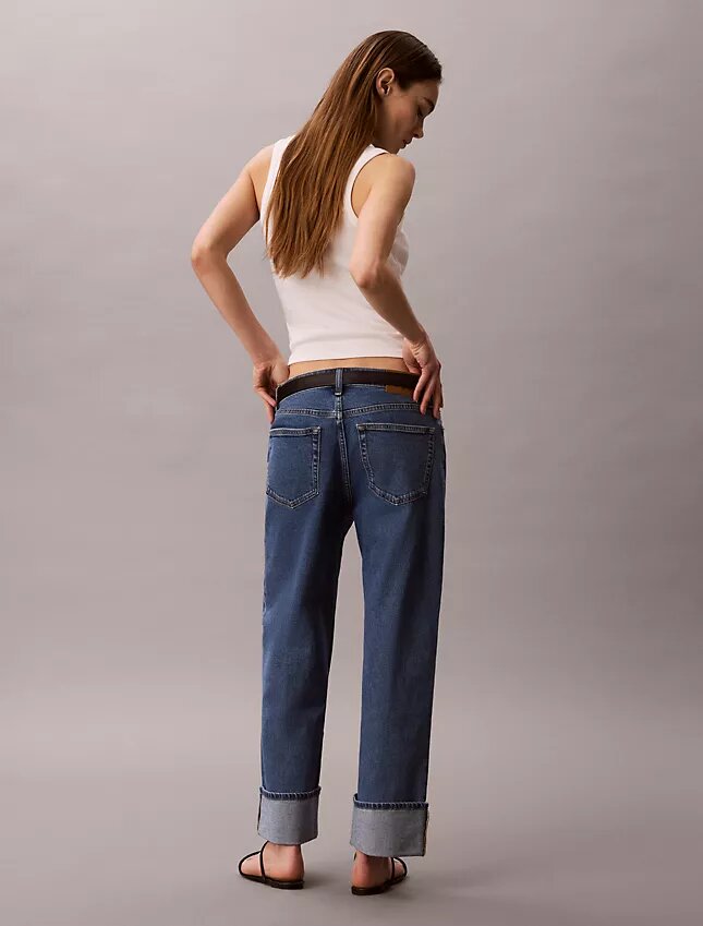 Yüksek Bel Düz Paça Jean Yüksek Bel Düz Paça Jean