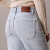 Yüksek Bel Düz Paça Jean Yüksek Bel Düz Paça Jean