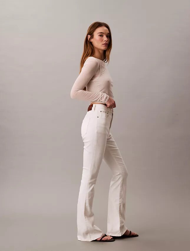 Yüksek Bel Geniş Paça Jean Yüksek Bel Geniş Paça Jean