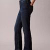 Yüksek Bel Kısaltılmış Geniş Paça Jean Yüksek Bel Kısaltılmış Geniş Paça Jean
