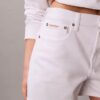 Yüksek Bel Midi Denim Şort Yüksek Bel Midi Denim Şort