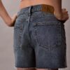 Yüksek Bel Midi Denim Şort Yüksek Bel Midi Denim Şort
