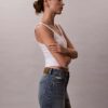 Yüksek Bel Midi Denim Şort Yüksek Bel Midi Denim Şort