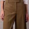 Yün Gabardin Geniş Paça Pantolon Yün Gabardin Geniş Paça Pantolon