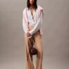 Yün Gabardin Karışımı Geniş Paça Pantolon Yün Gabardin Karışımı Geniş Paça Pantolon