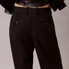 Yün Gabardin Karışımlı Pantolon Yün Gabardin Karışımlı Pantolon