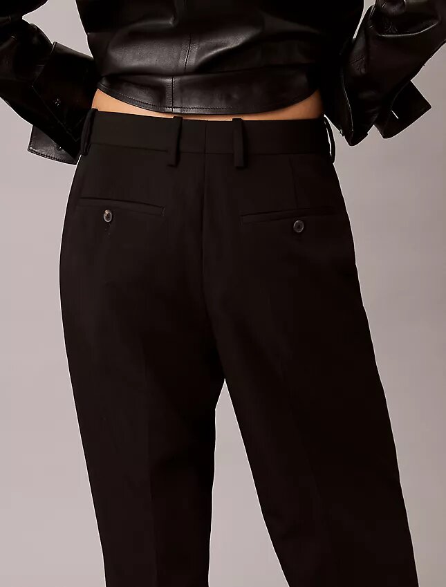 Yün Gabardin Karışımlı Pantolon Yün Gabardin Karışımlı Pantolon