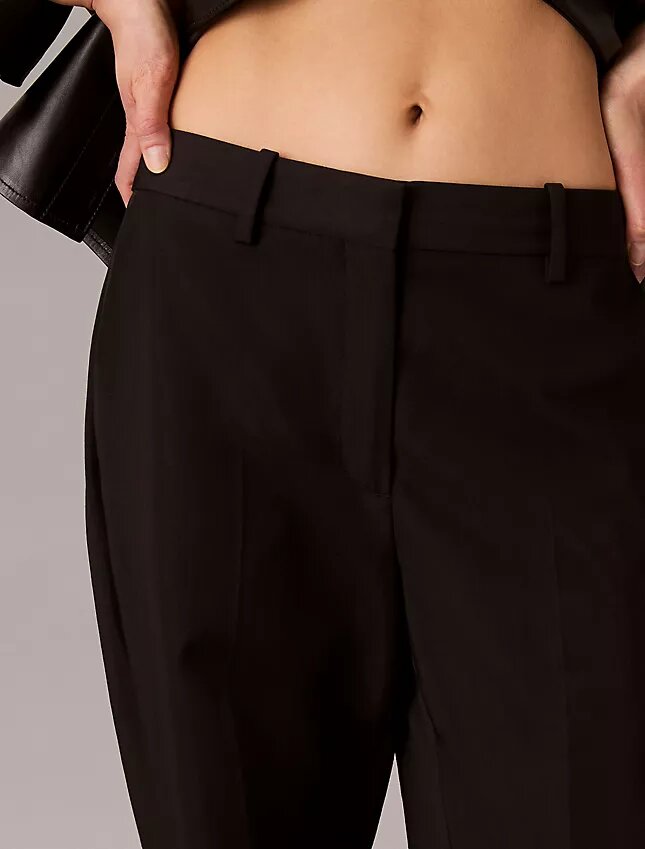 Yün Gabardin Karışımlı Pantolon Yün Gabardin Karışımlı Pantolon