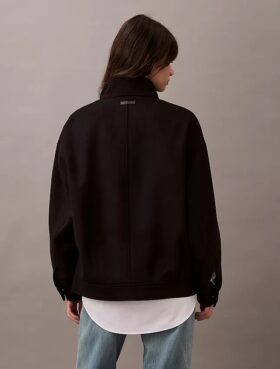 Yün Karışımlı Bomber Ceket