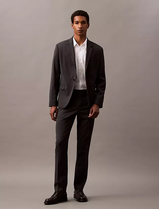 Yün Karışımlı Tek Düğmeli Blazer Yün Karışımlı Tek Düğmeli Blazer