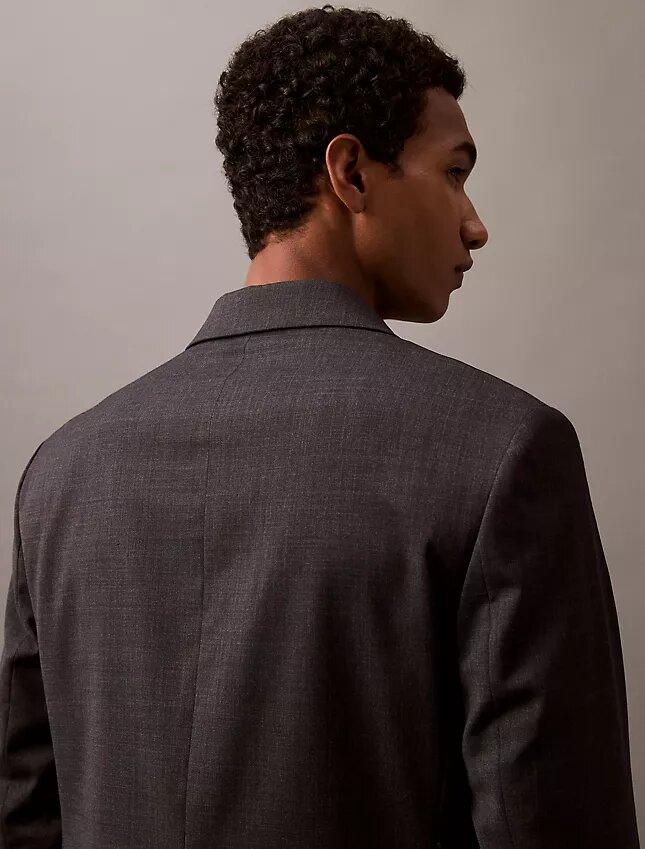 Yün Karışımlı Tek Düğmeli Blazer Yün Karışımlı Tek Düğmeli Blazer
