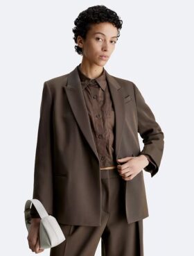 Yün Twill Blazer